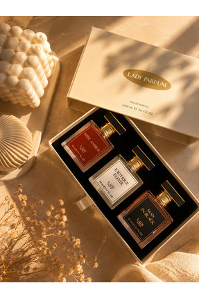 lady parfüm 3'lü Set 3x50 ml EDP Unisex Parfüm Seti