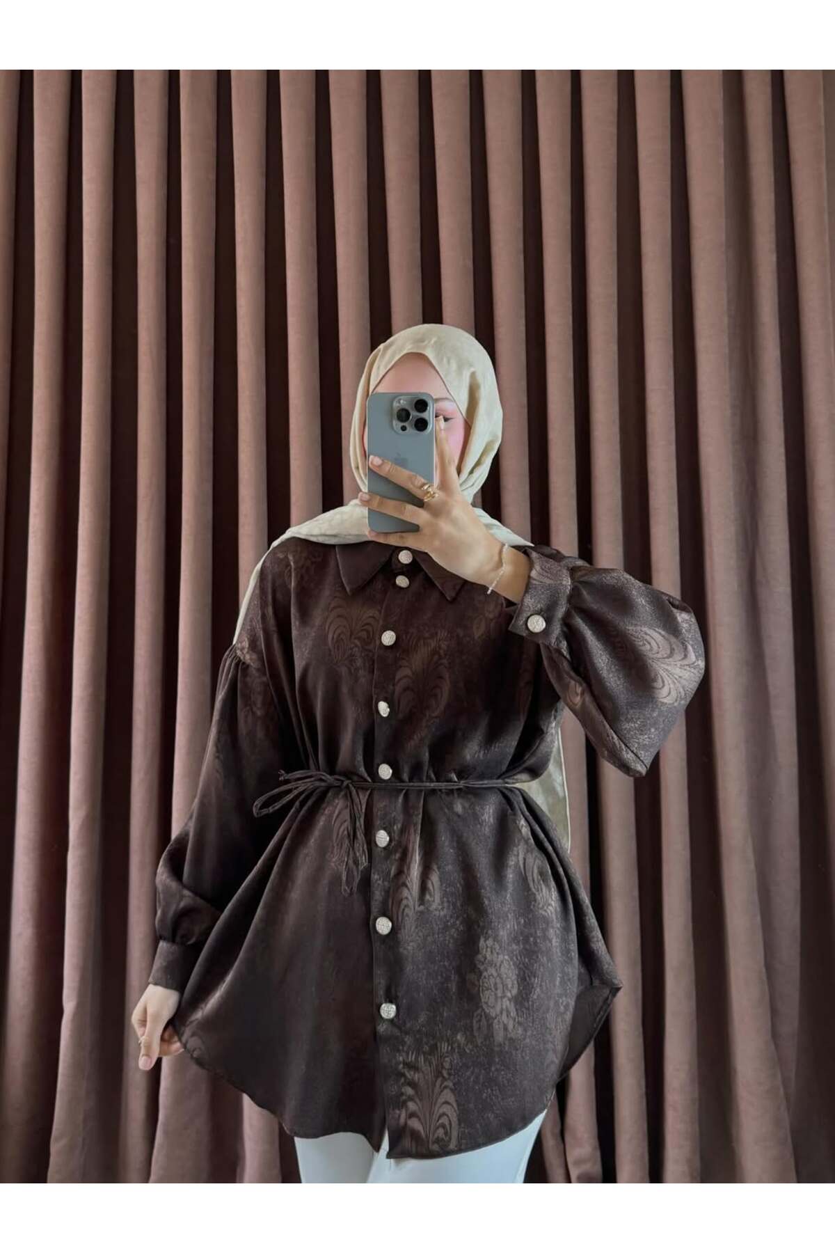 Shawl Pattern Premium Jacquard Fabric Shirt