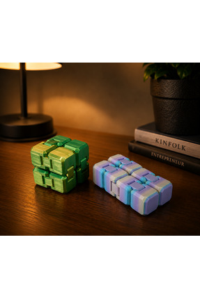 Middles&Niddles Collection - 2 Adet Infinity Cube Fidget Oyuncak | Hareketli ...