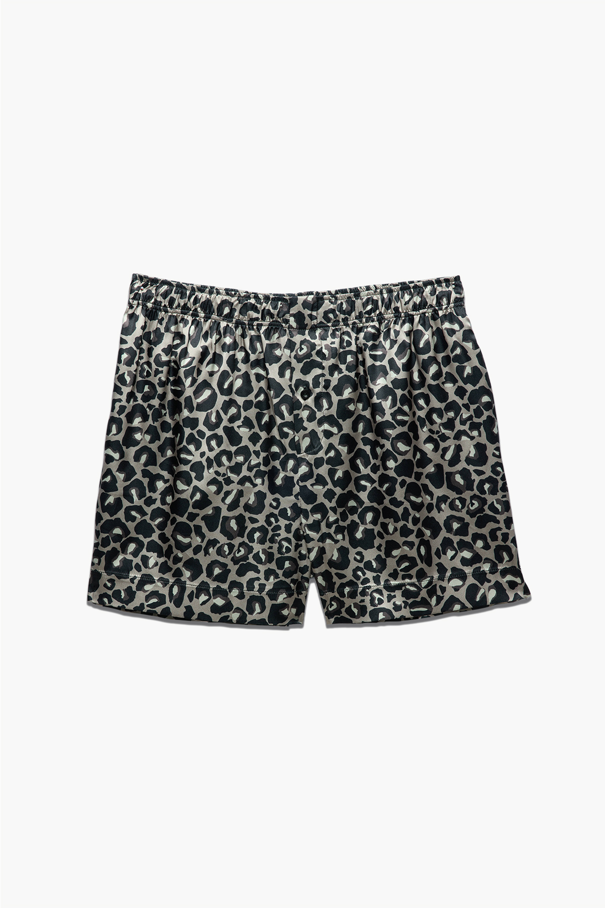 Paul Kenzie Desenli Erkek Saten Şort - Silky Leopard