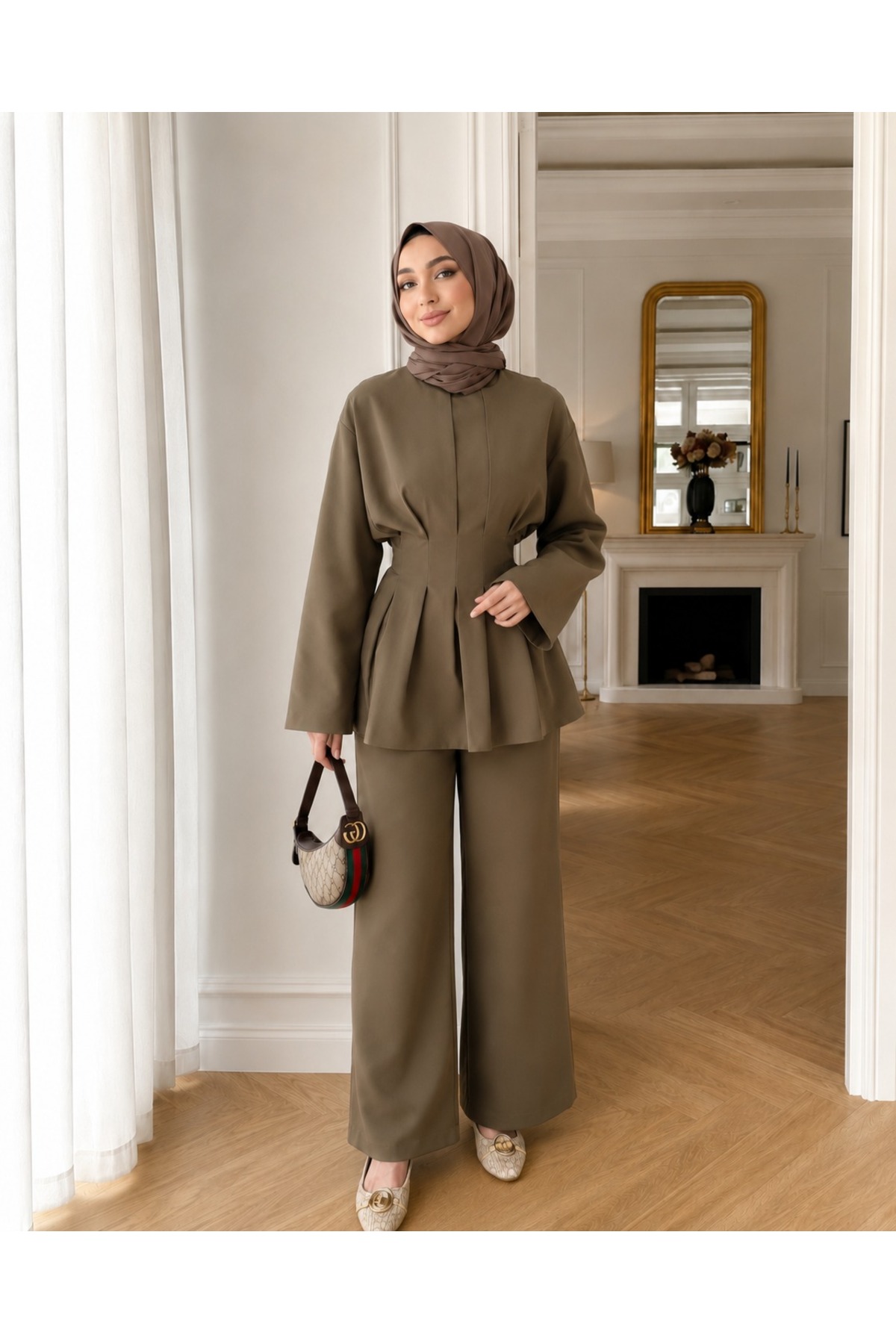 unika boutique Kadın Tesettür Takım Alt-Üst İkili Takım görsel 2