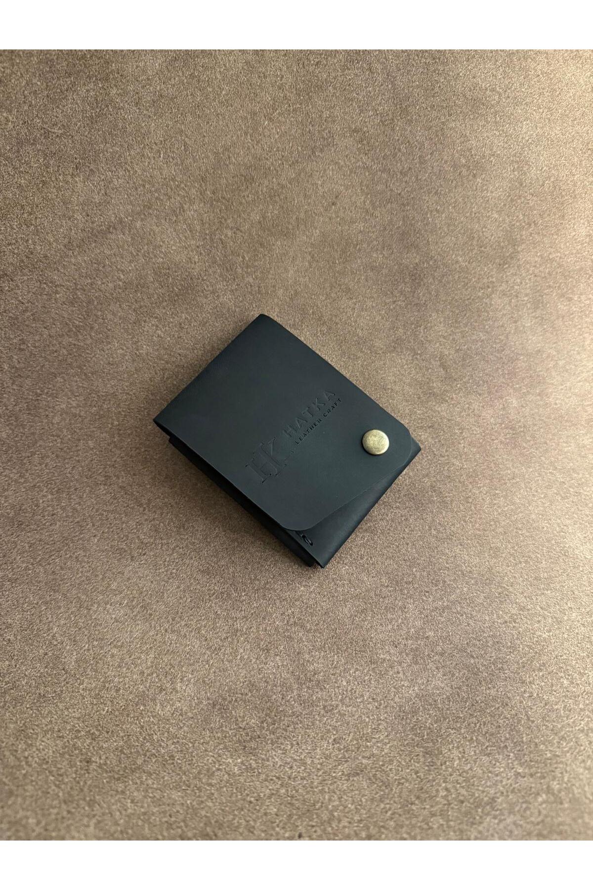 HATKA Leather Craft El Yapımı Hakiki Deri Cüzdan - Slim Fold K2 görsel 8
