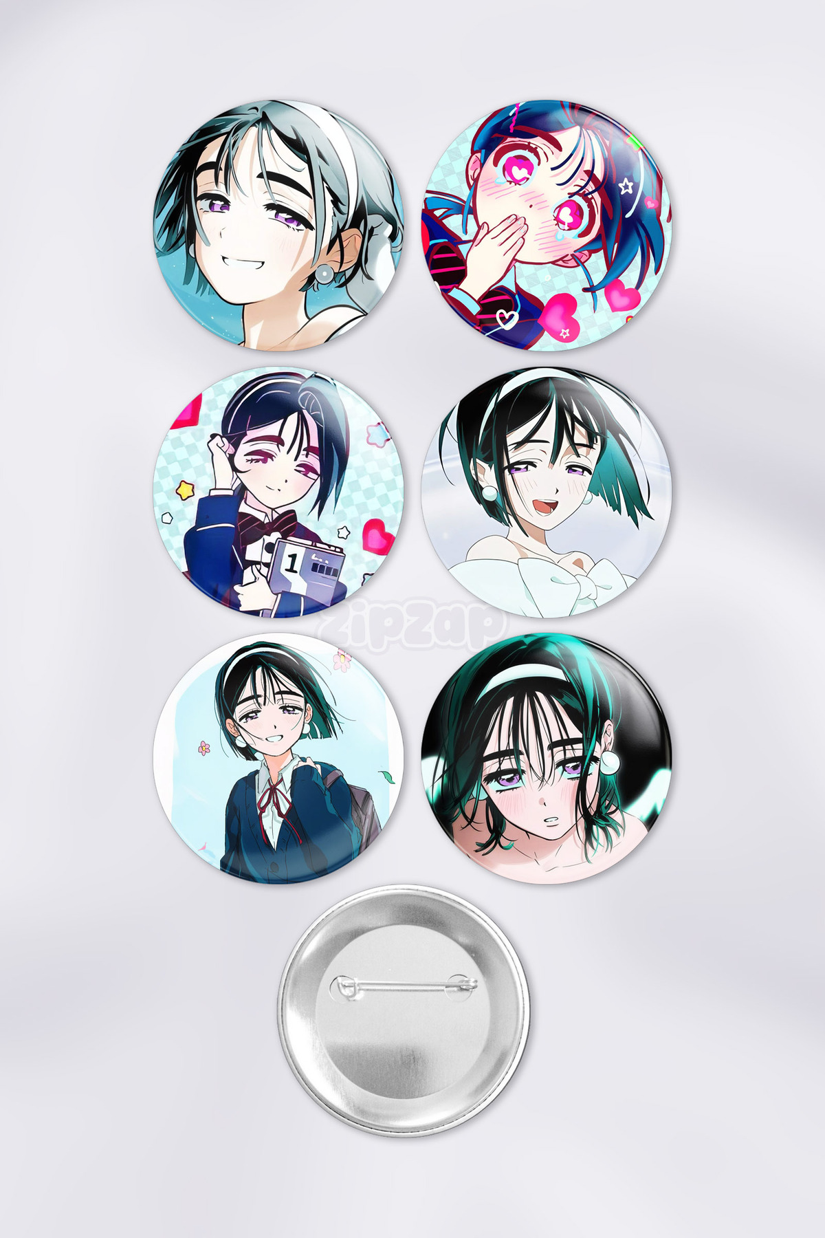 Alien Stage Sua Bag Ornament Badge Pin Button Badge Set (6 Pieces)