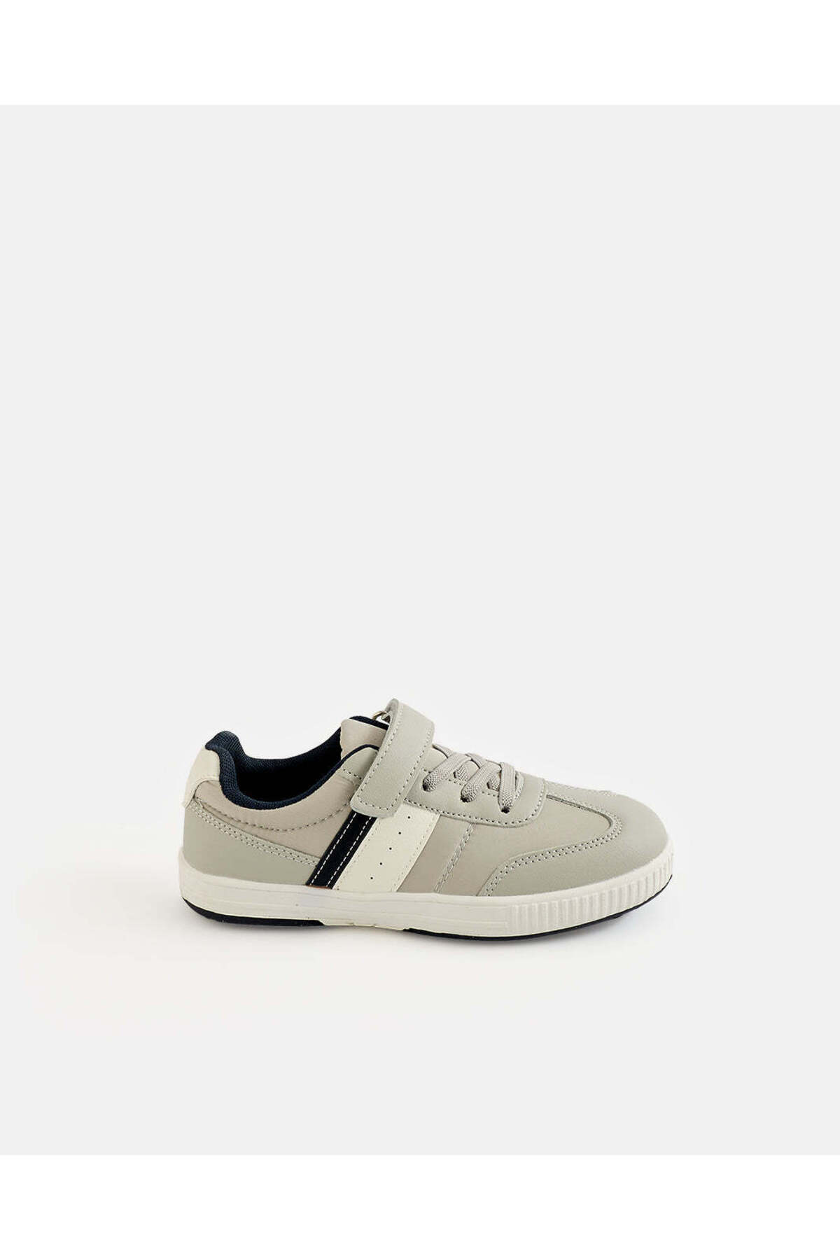 REDTAG Junior Boys Grey Low Top Sneakers
