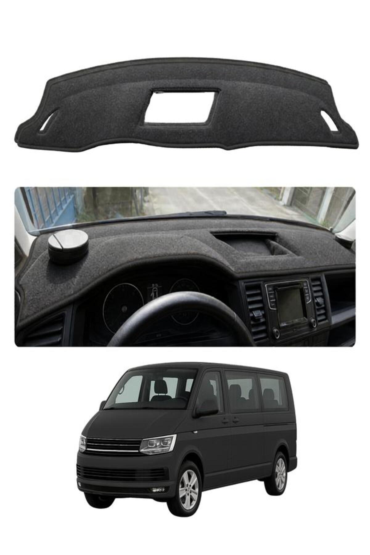 e-biz Volkswagen Transporter T6 (2015-2021) Uyumlu Torpido Koruma Örtüsü Oto Kılıfı Siyah