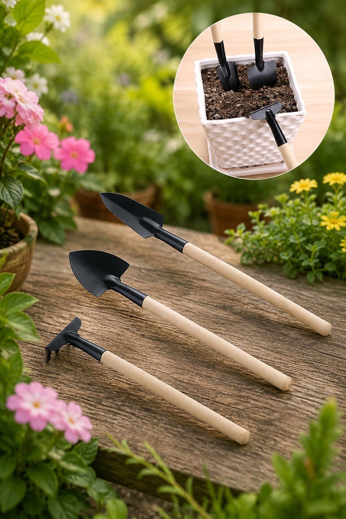 Weather Forecast 3 Parça Metal Mini Bitki Bahçe Hobi Saksı Bakım