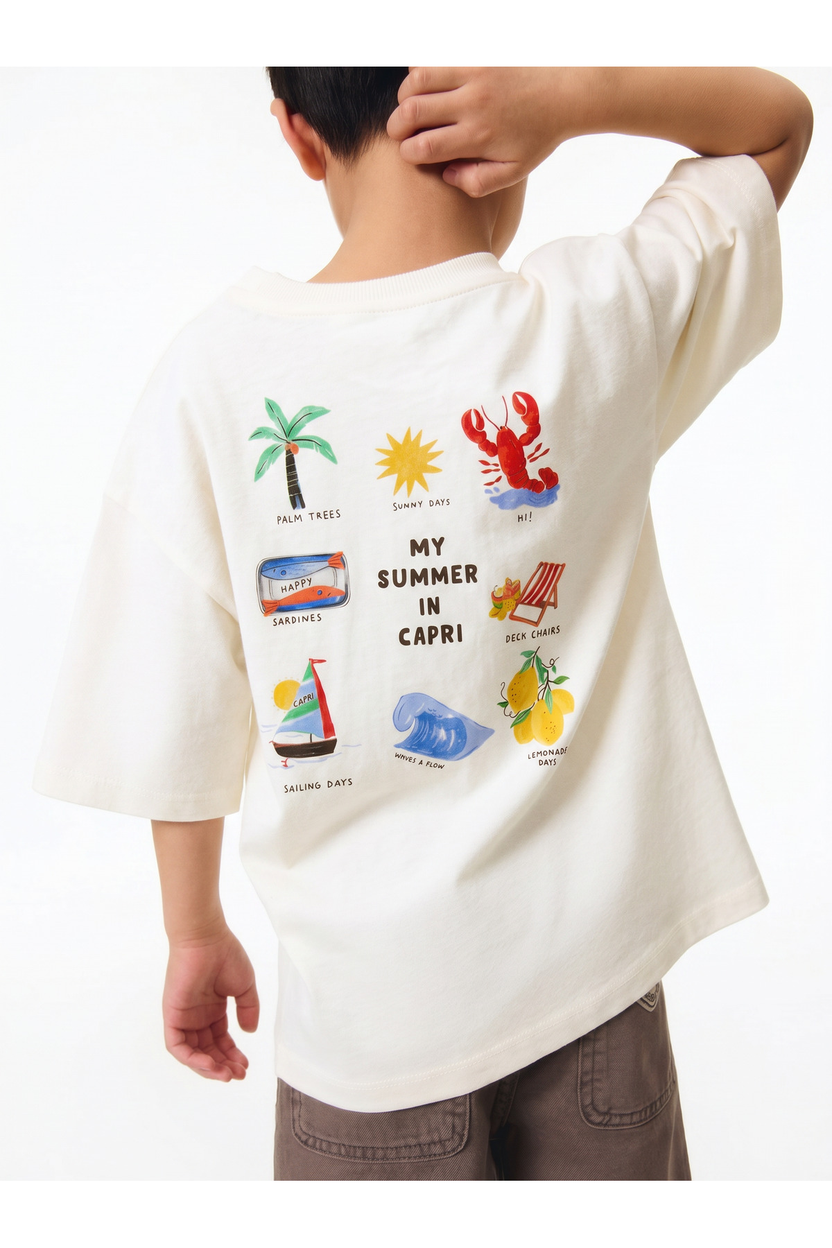nivo baby My Summer Back-Printed 100% Cotton Summer Kids T-Shirt