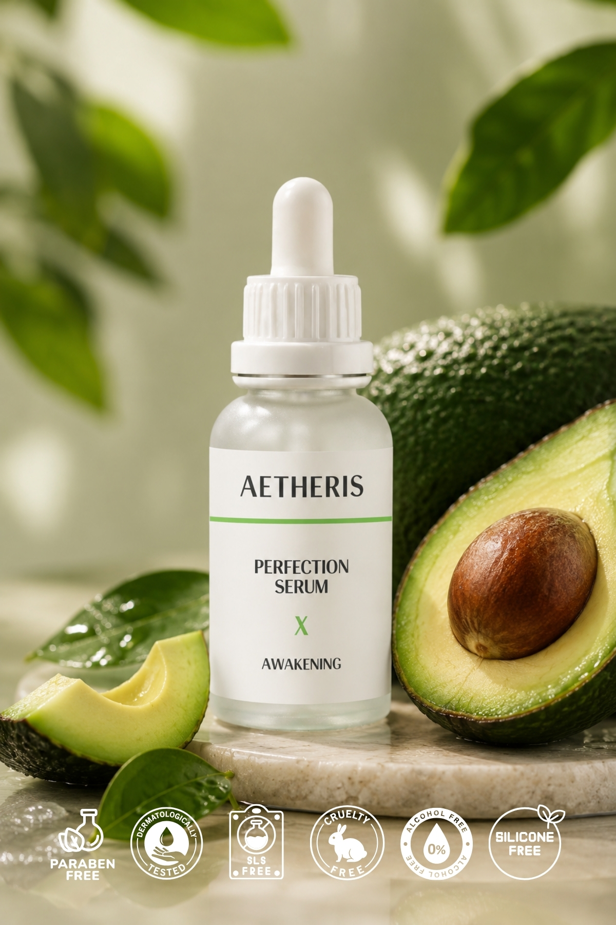 Avokado Göz Altı Torbalanma, Koyu Halka ve Morluk Karşıtı Perfection Serum Kafein, E Vitamini 30 ml — awakening — تصویر 3 از 8
