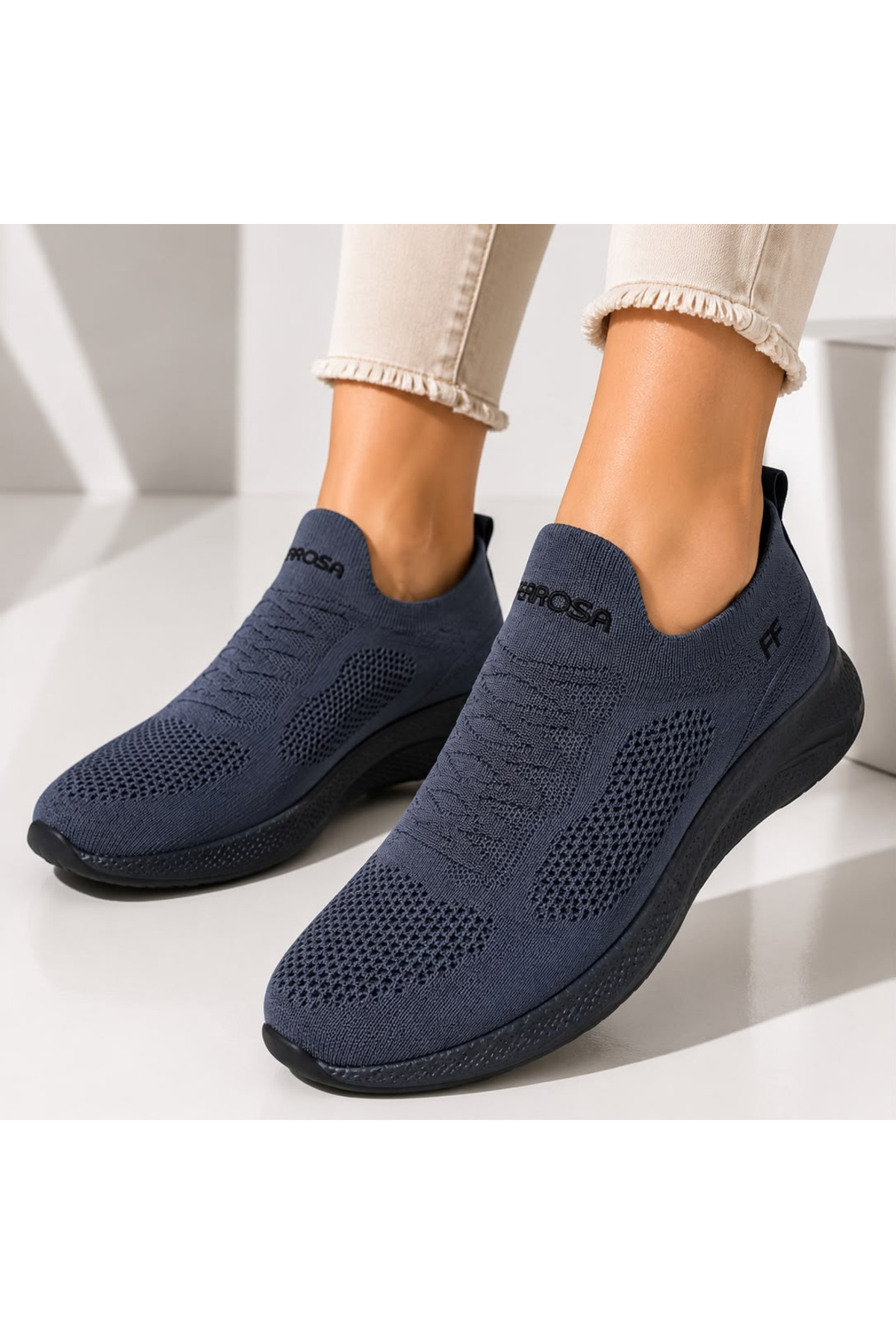 Ferrosa 041 Ortapedik Triko Beyaz Rahat Unisex Spor Ayakkabı — رنگارنگ — تصویر 2 از 7