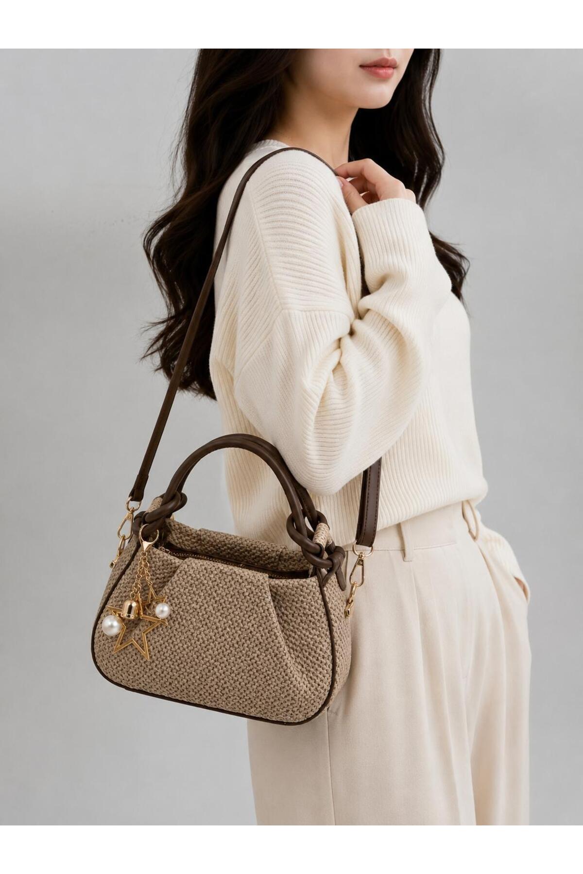 STYLE BAGS Steylebags Yıldız Çarpraz Ve Eldentutmalı Çanta 15x24 Ebatında görsel 2