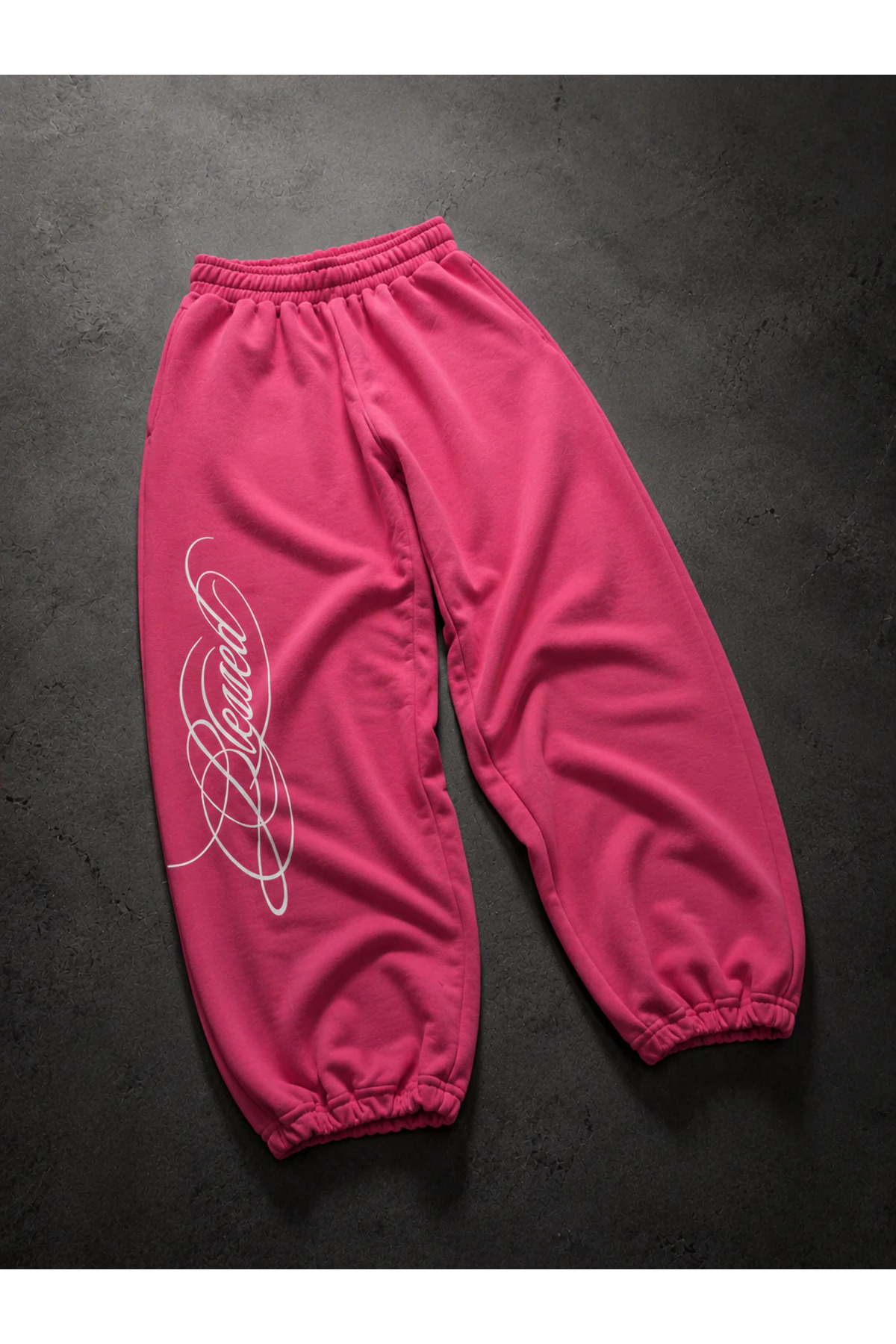 Violon Siyah Blessed Baskılı Script Detaylı Baggy Crop&Eşofman Takımı görsel 5