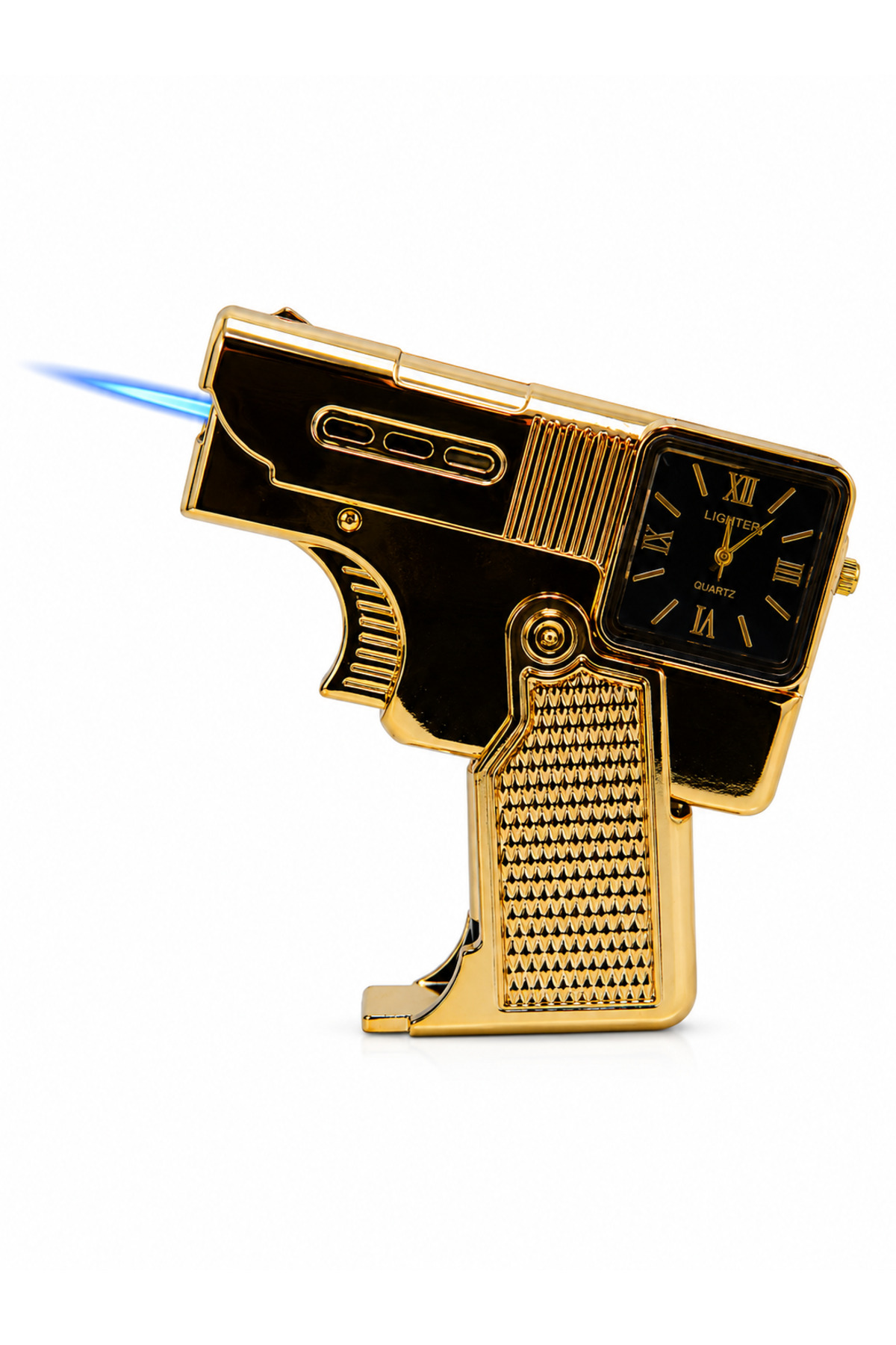 ONRSTORE Titan Flame Saat Detaylı Jet Alevli Metal Gazlı Çakmak