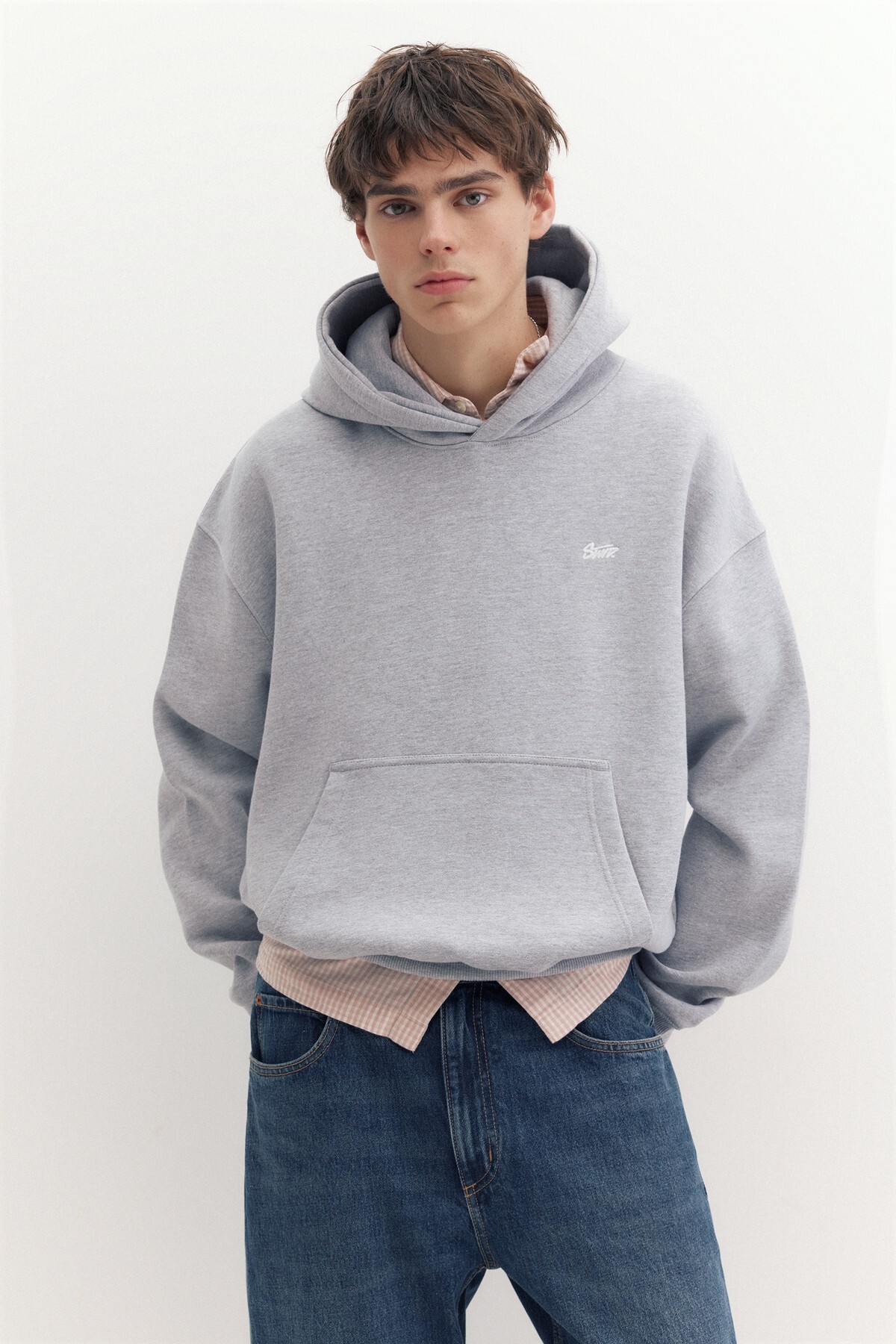 STWD boxy kapüşonlu sweatshirt