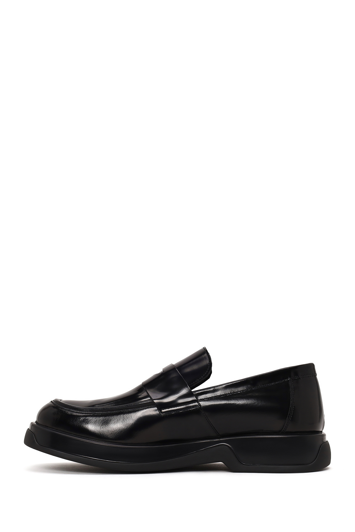 Derimod Erkek Siyah Kalın Tabanlı Deri Casual Loafer WM620012DA görsel 3