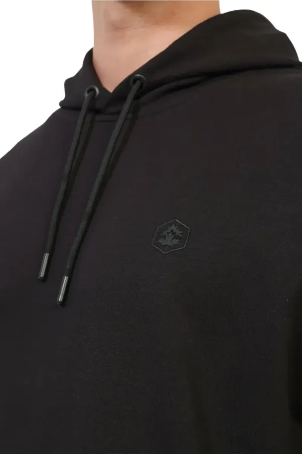 lumberjack Sweatshirt Erkek Siyah MB SN73 HOODIE görsel 4