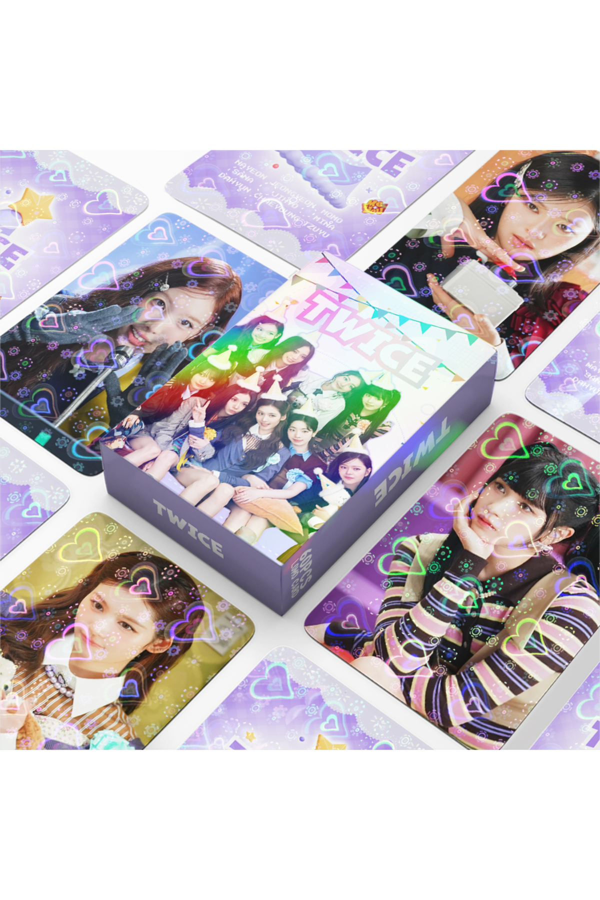 Kpop Dünyasi TWICE Çift Yön Baskılı Hologramlı / Lomo Card Seti
