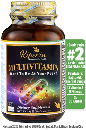 Kiperin Multivitamin | 13 Vitamin & 6 Mineral | Cilt, Saç, Tırnak & Enerji