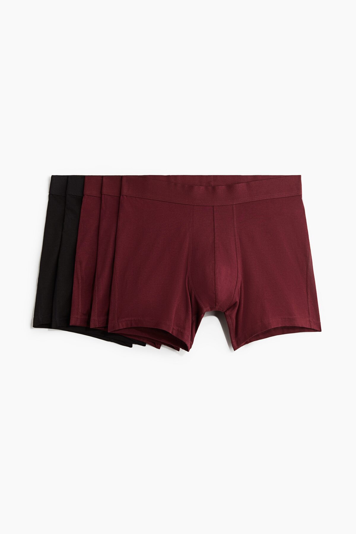 بسته 5 عددی شورت بوکسور لگ معمولی Lycra® اچ اند ام باکسر H&M