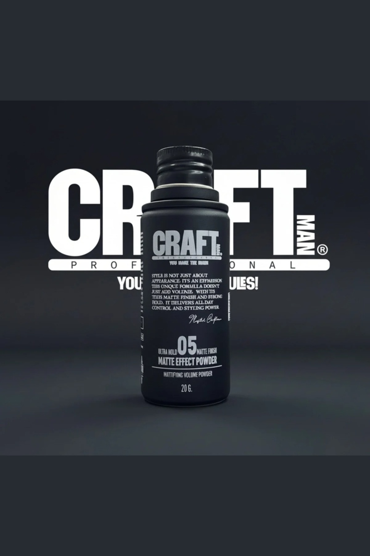 Craft Pudra Wax Ekstra Güçlü Sabitleme Mat Görünüm Hacim Veren Saç Şekillendirici — CLR02