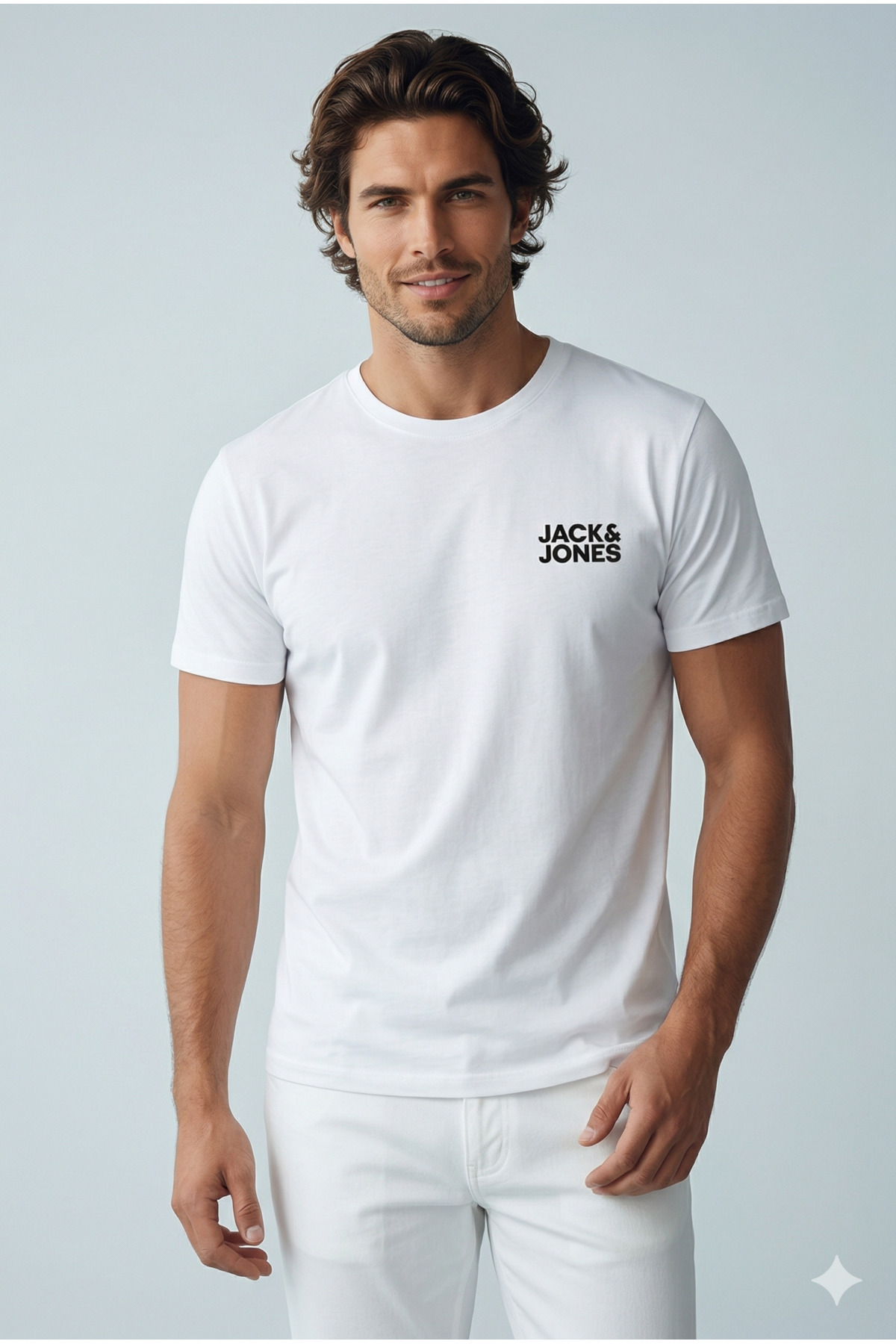 تی شرت مردانه جک اند جونز مدل Jjecorp Logo 12151955 جک اند جونز تی شرت Jack & Jones
