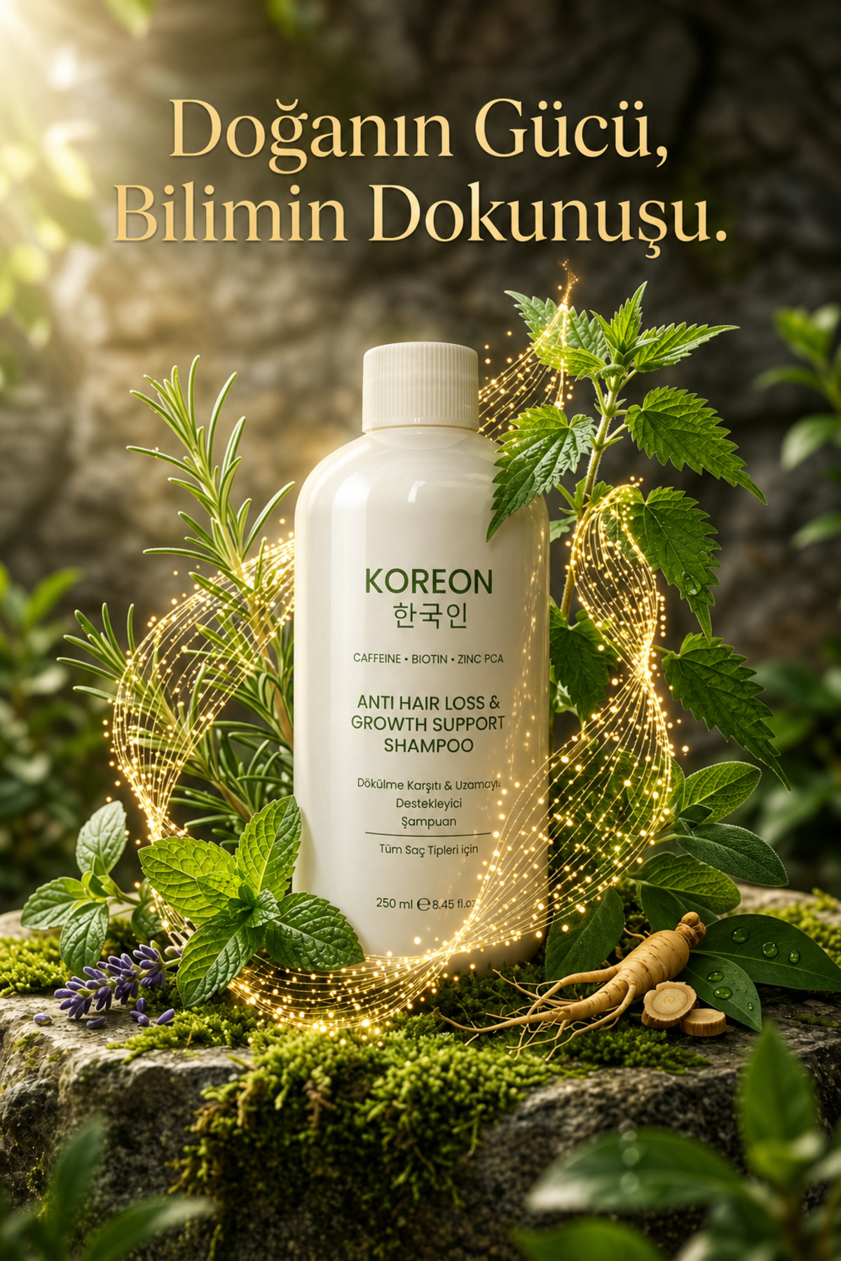 Saç Dökülmesine Karşı Hızlı Uzatan Güçlendirici Onarıcı Şampuan 250 ml | Kafein Biotin Zinc PCA | — KO1 — تصویر 4 از 4