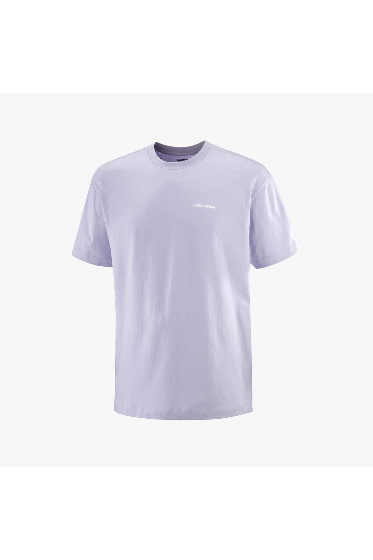 تی شرت مردانه طرح لوگو روی سینه مدل Cosmic Sky LC2686800 سالومون تی شرت ورزشی Salomon