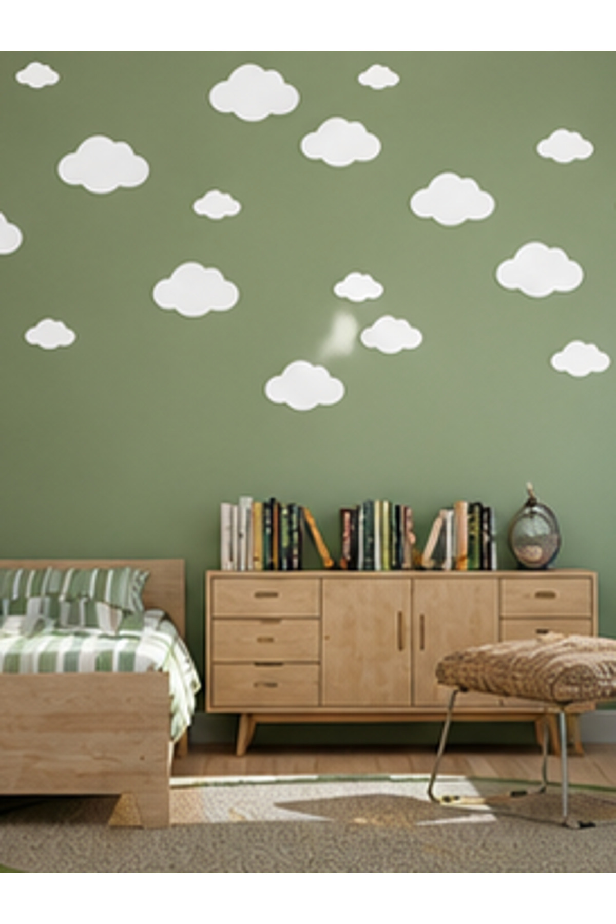 Cloud Wall Sticker 100 Pcs Mix Minimalist Wall Fashionable Stickers