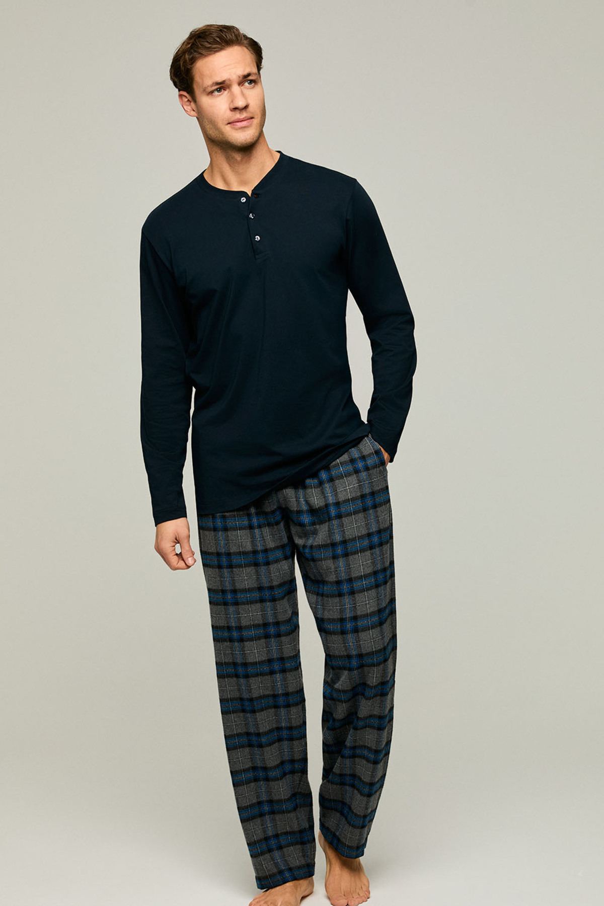 Kom Arthur Yarım Patlı Erkek Pijama Takımı