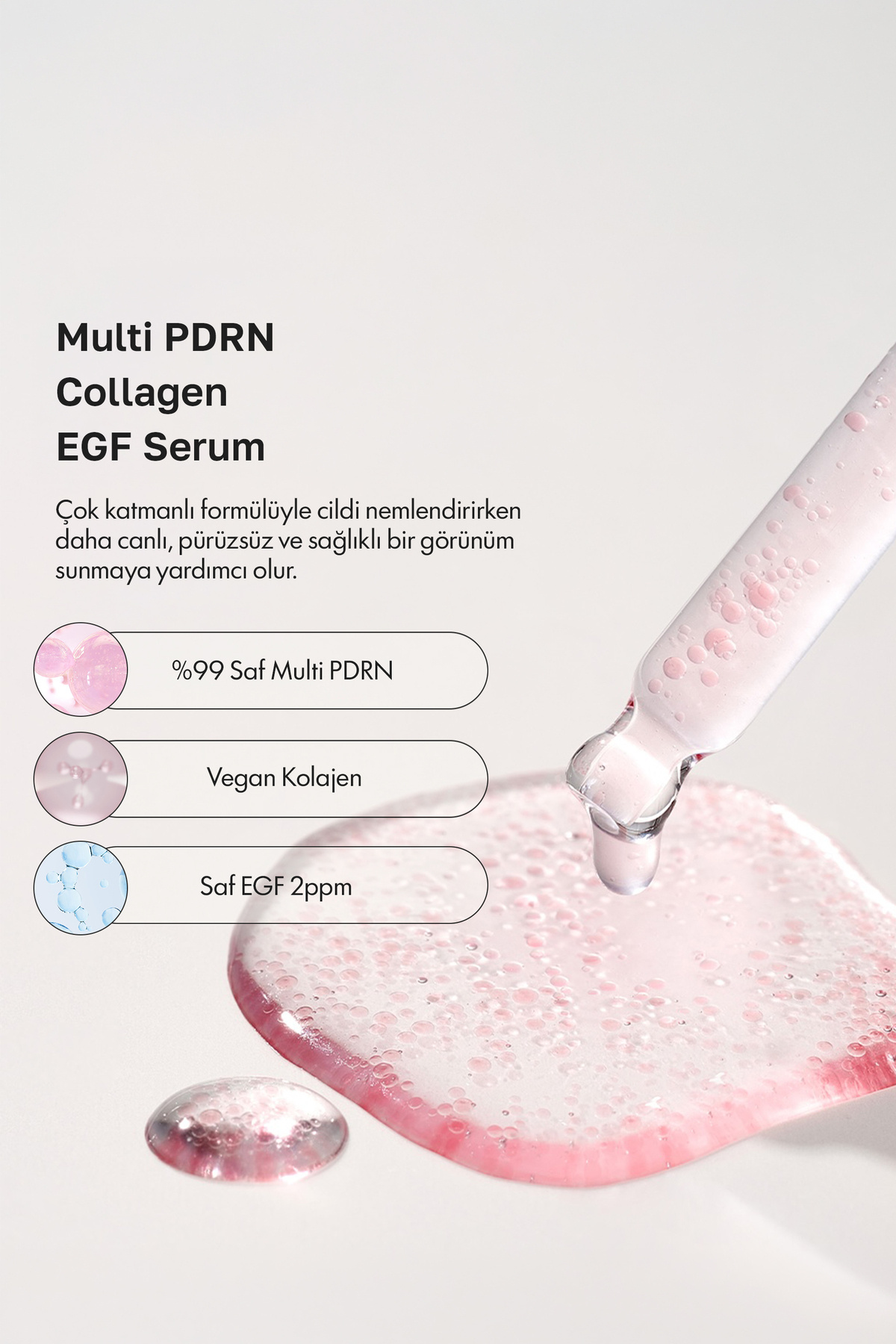 سرم احیا کننده صورت حاوی مولتی PDRN + کلاژن + EGF — PRT-02 — تصویر 3 از 5