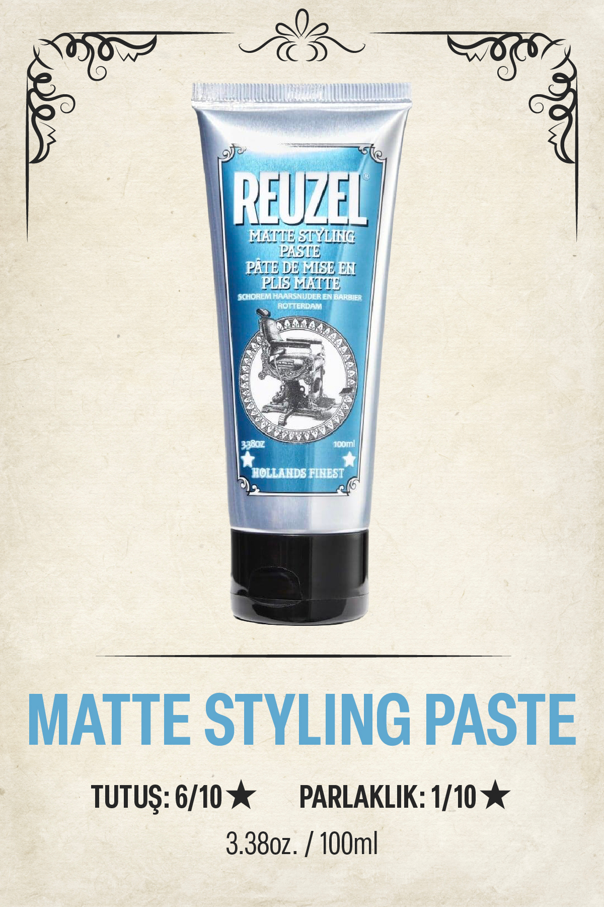 Reuzel Matte Styling Paste Orta Tutucu Mat Krem Wax 100 ml