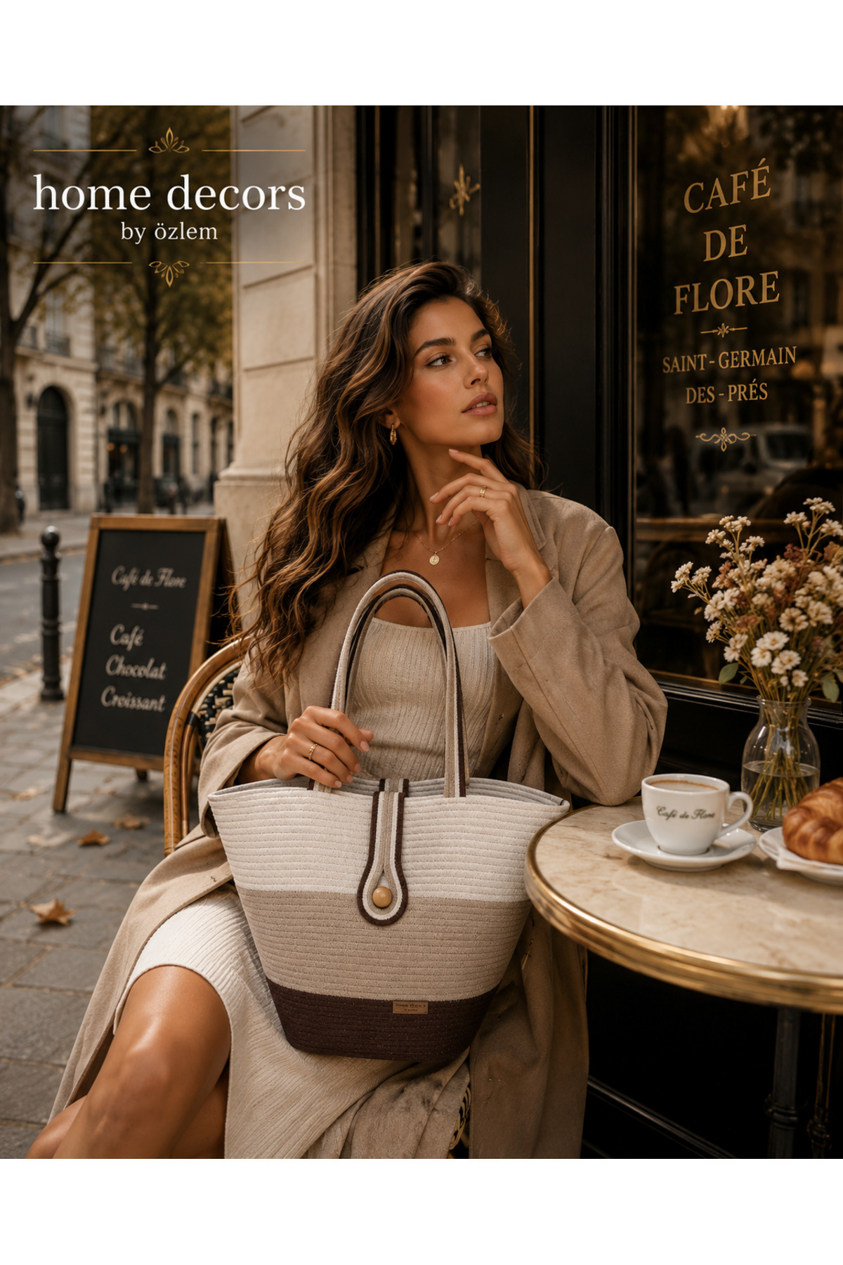 Straw Bag Shoulder Bag Beach Bag Handmade Design Style Summer Fashion-30cmx40-42cm