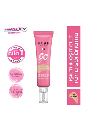 PURE BEAUTY CC Krem SPF50 PA++++ Natural 30 ml