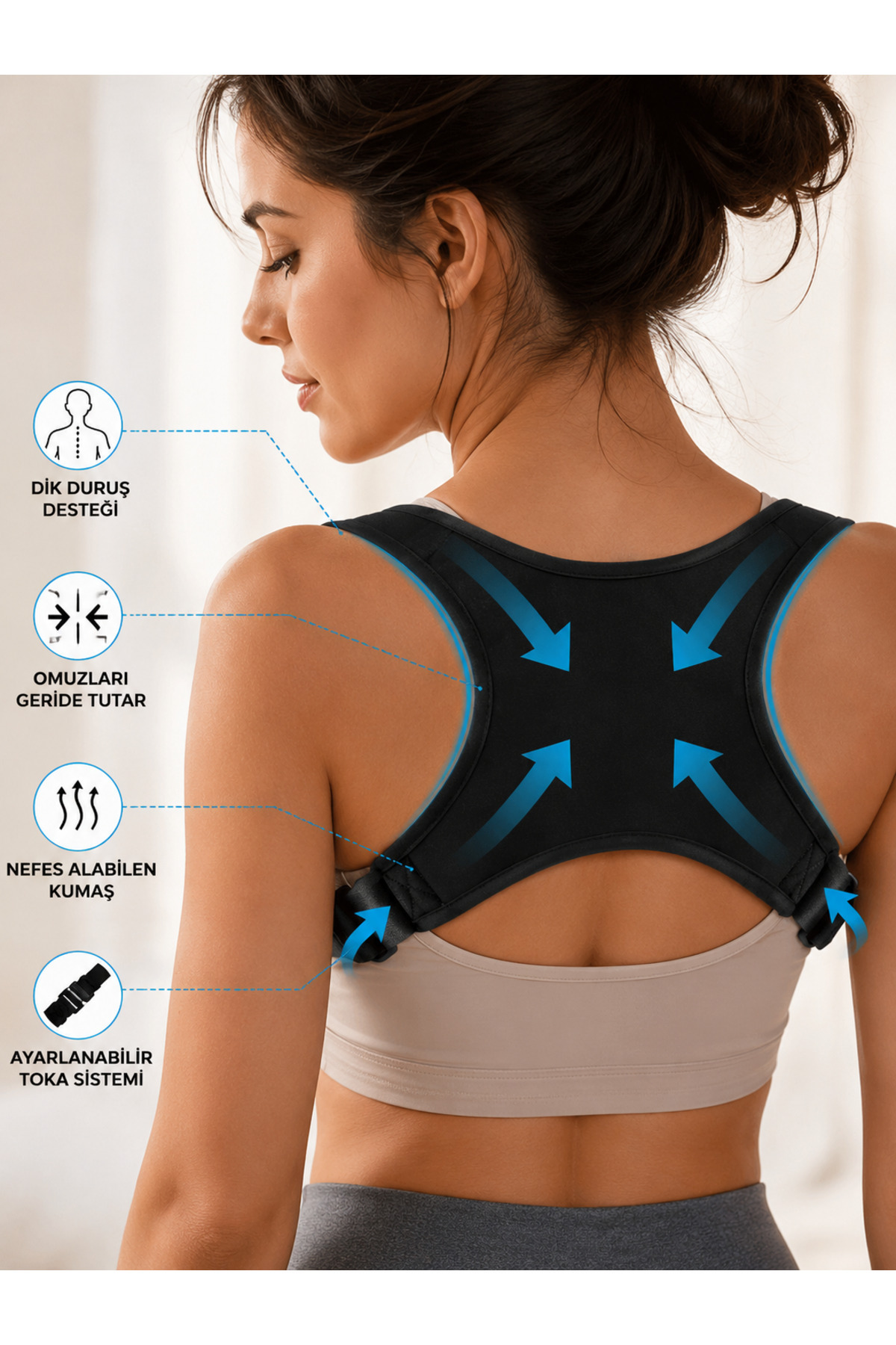 Women Men Upright Humpback Corset Cross Corset Medical Sports Corset