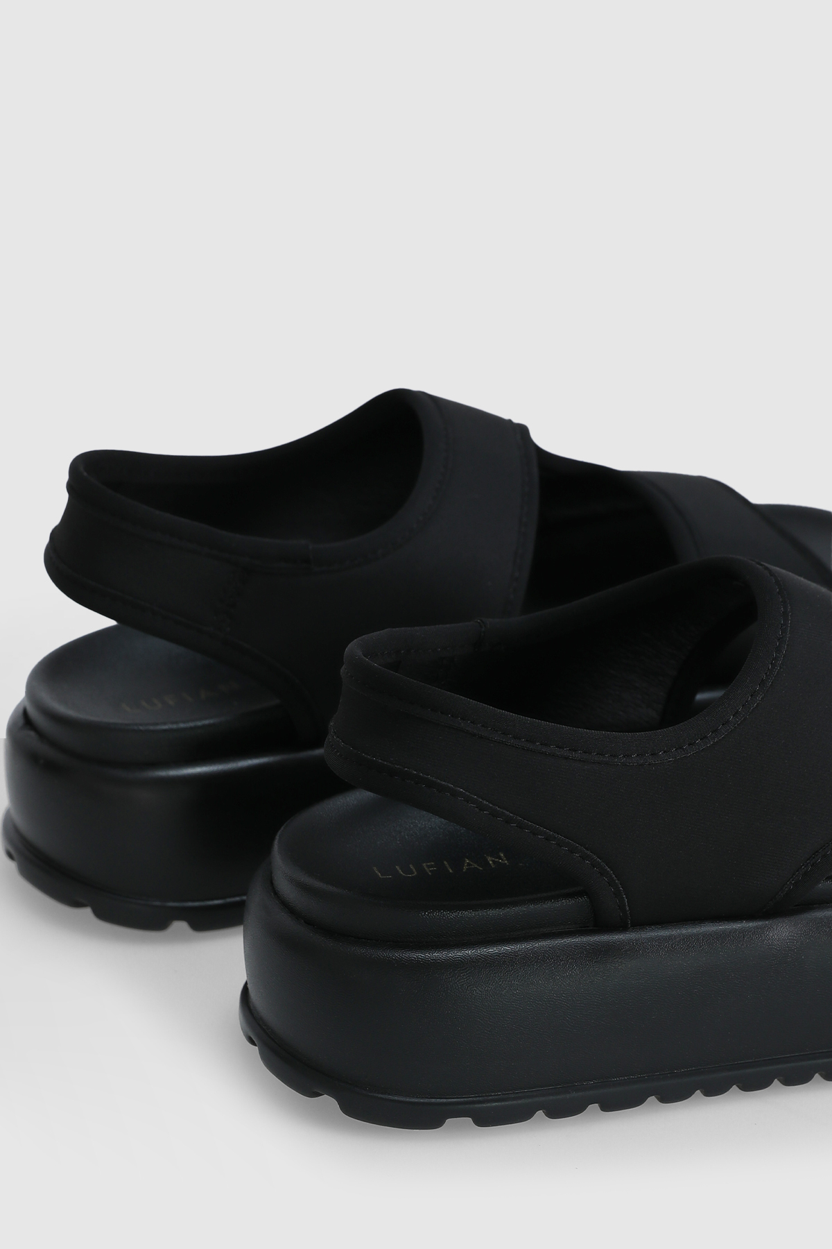 Lufian Trend Aurora New Kadın Günlük Sandalet Full Black görsel 3