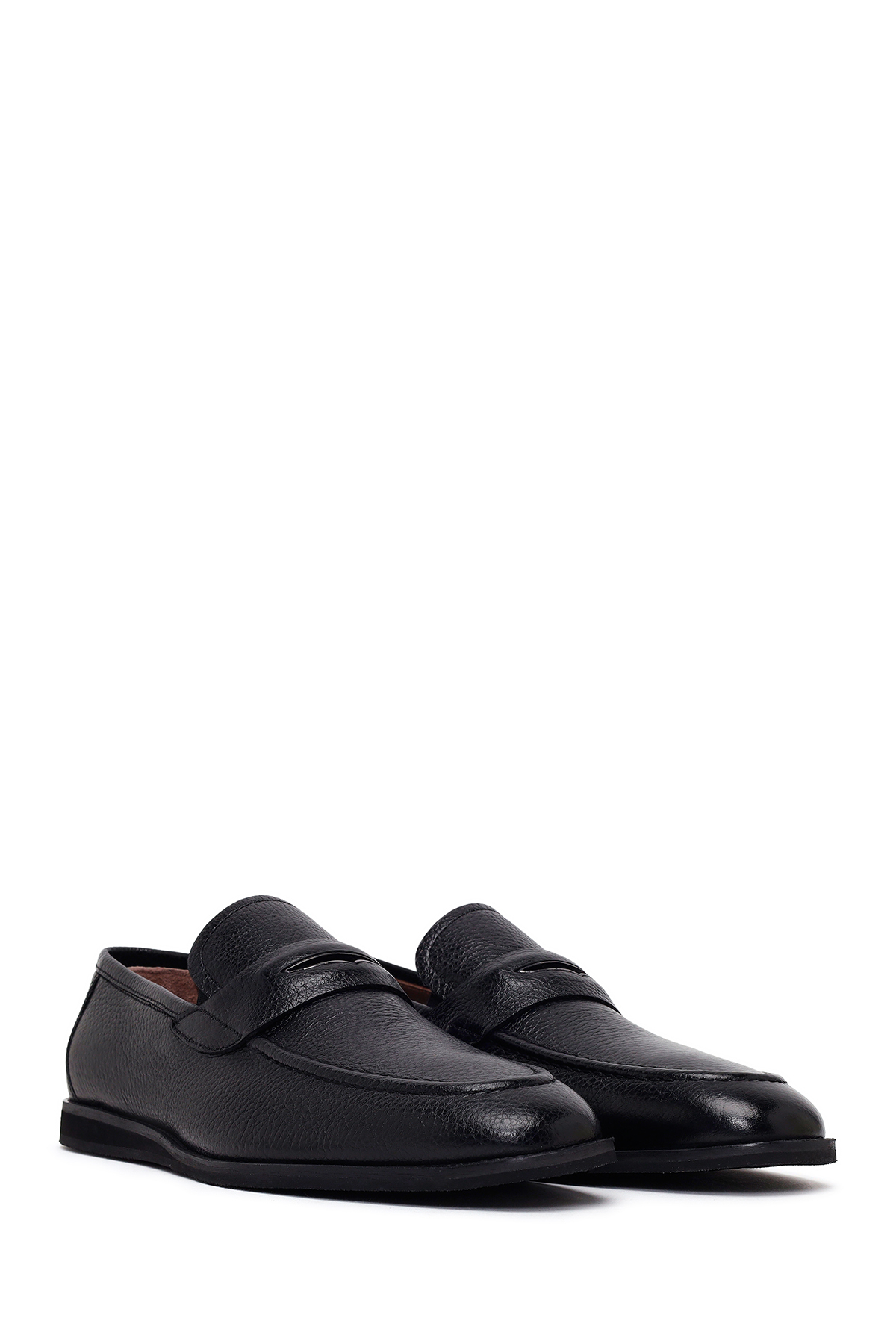 Derimod Erkek Siyah Deri Klasik Loafer 26SFD6014FT görsel 2