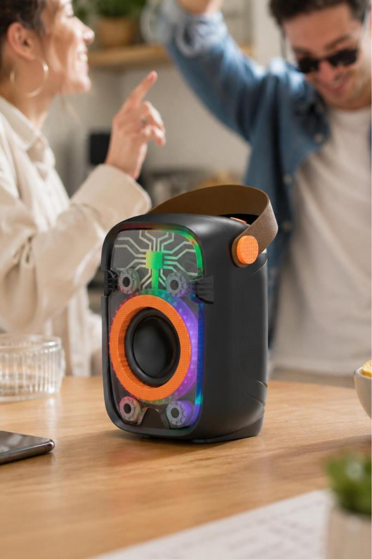 Torima Bluetooth Hoparlör Rgb Işıklı 10W Kablosuz Speaker D77