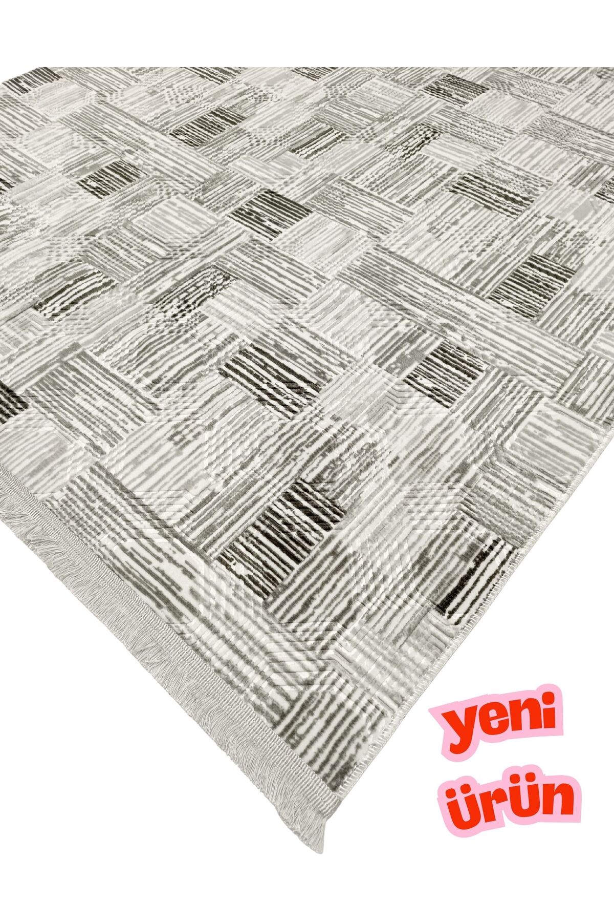 Modern Tasseled Anti-Slip Living Room Rug - Corridor Kitchen Rug - Runner