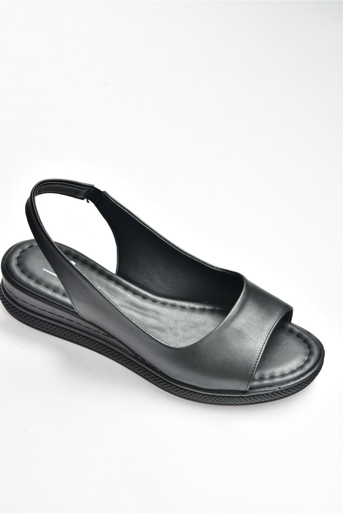 Fox Shoes Siyah Kadın Sandalet K674300609 görsel 5