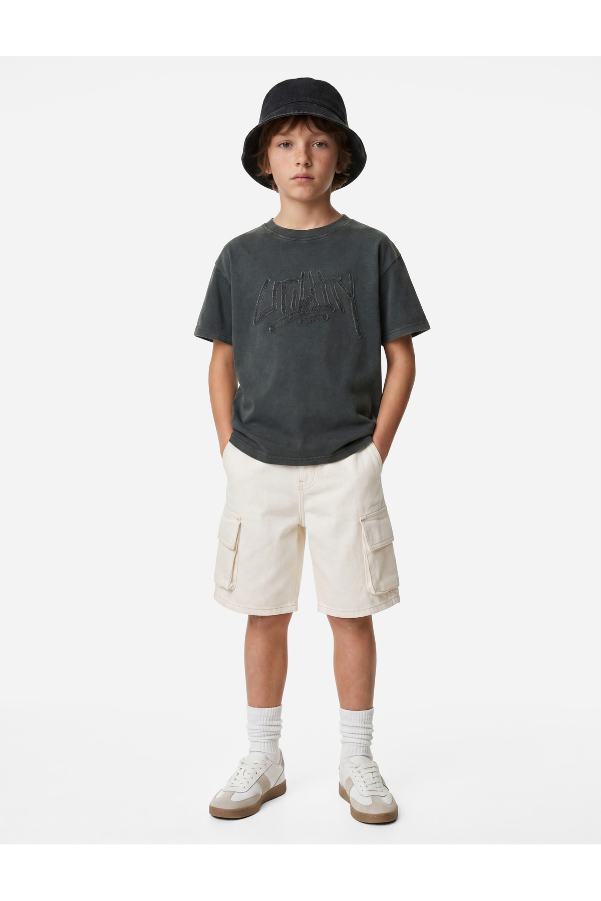 Koton Printed Short Sleeve Crew Neck Cotton T-Shirt