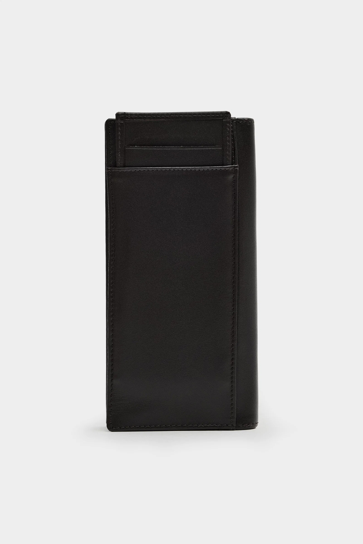 کیف پول بلند با بخش تلفن Ds Damat مشکی از 100% چرم طبیعی