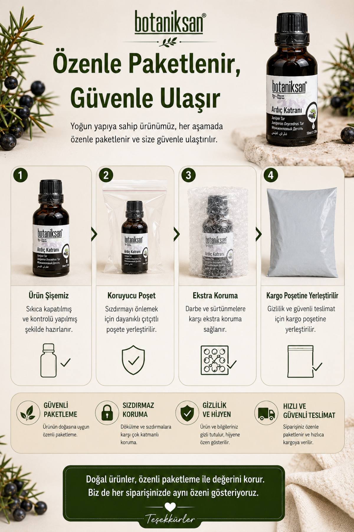Ardıç Katranı 50 ml %100 Saf Doğal Katkısız Yoğun Kıvamlı — ARDIÇ KATRANI 50ML — تصویر 8 از 8