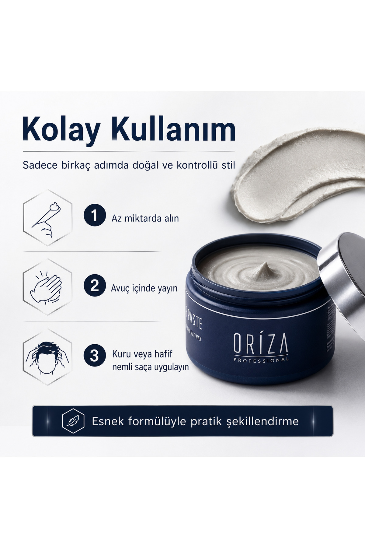 واکس مات مردانه | ظاهری طبیعی و ماندگاری قوی — ORZ-MEN-WAX — تصویر 2 از 6