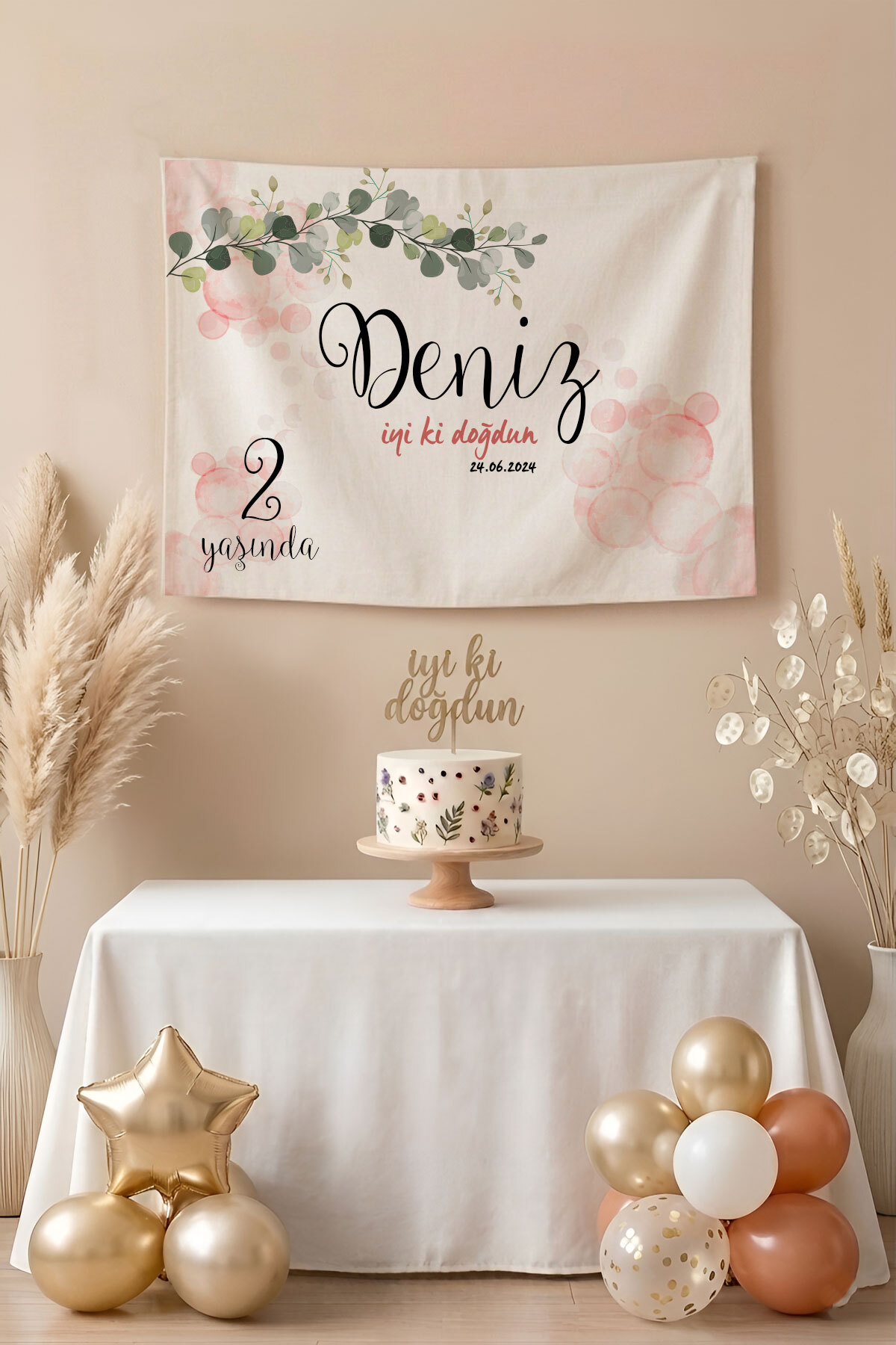 Personalized Birthday Happy Birthday Wall Covering Tapestry Premium Quality Fabric