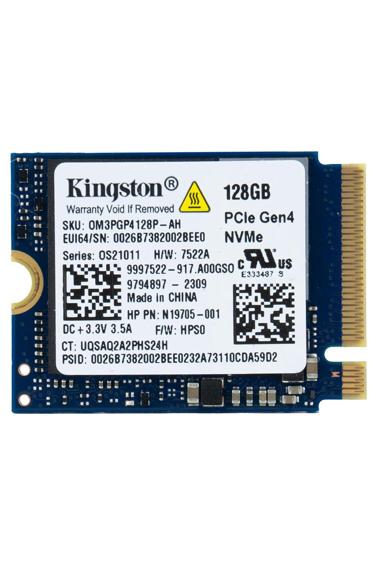 Kingston 0JPD7G M.2 (2230) GEN4 128GB SSD - Fiyatı, Yorumları