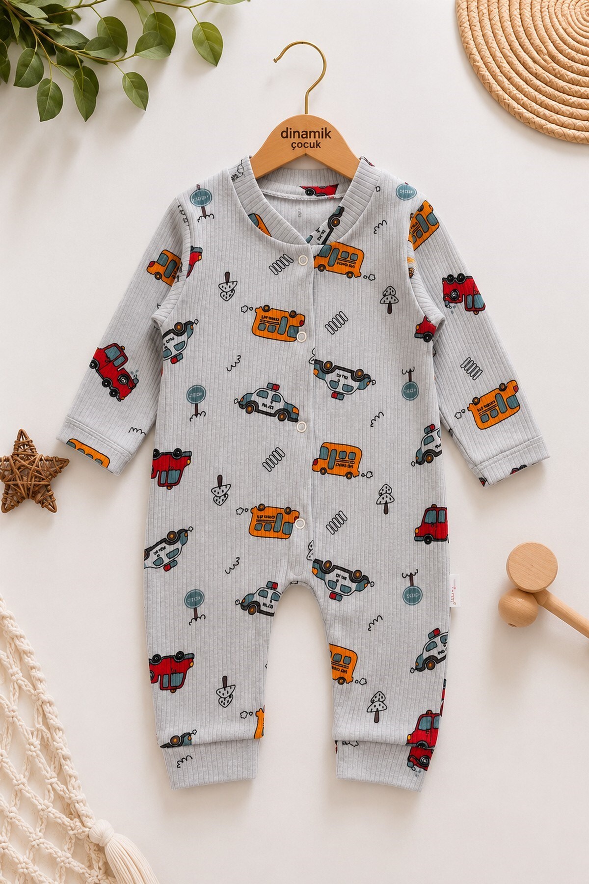 Boys Girls Unisex Baby Printed Snap Fastener Newborn Jumpsuit 100% Cotton Flexible 1-3-6months