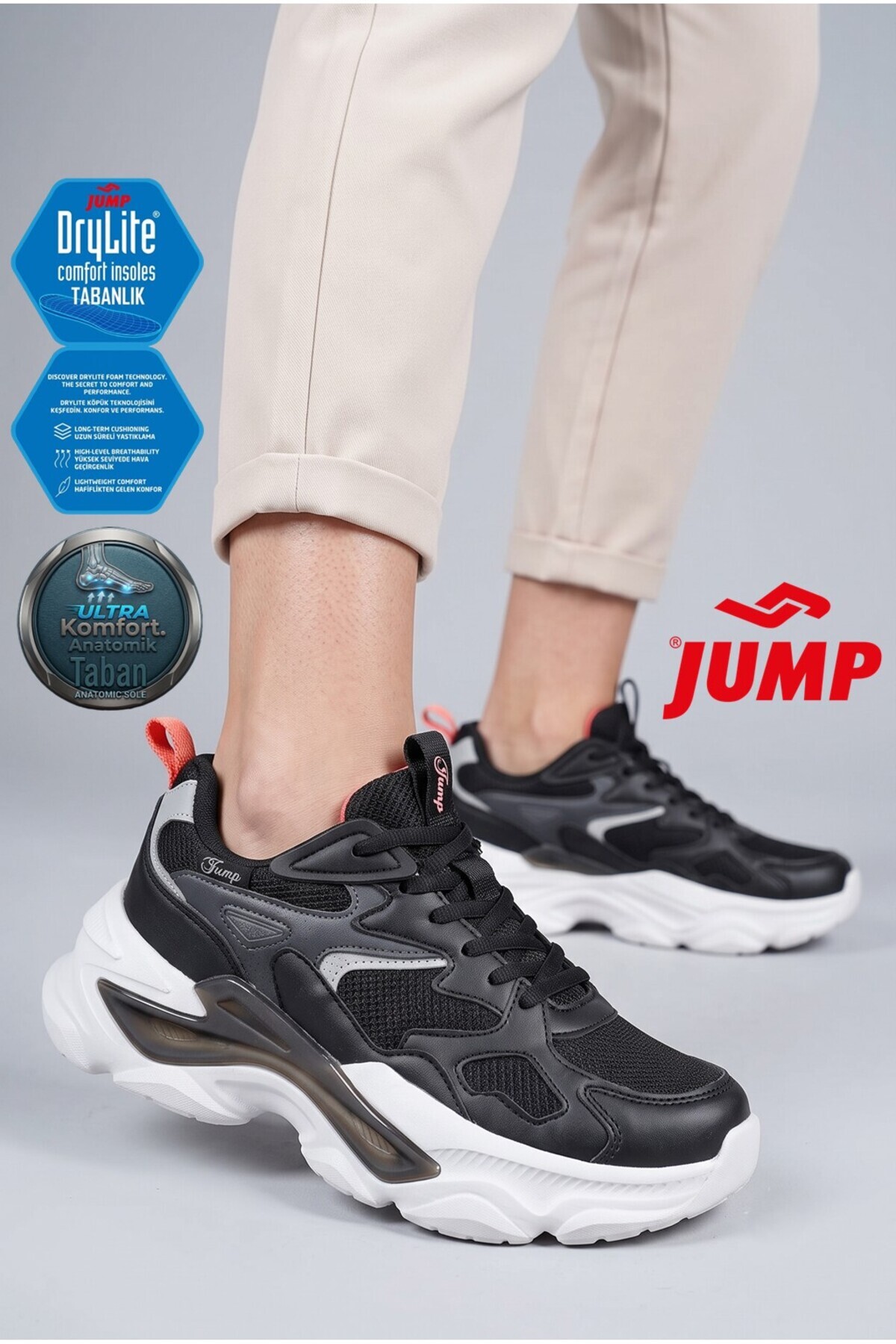 Jump 29891 Kadın Rahat Memory Taban Sneaker Günlük Spor Ayakkabı