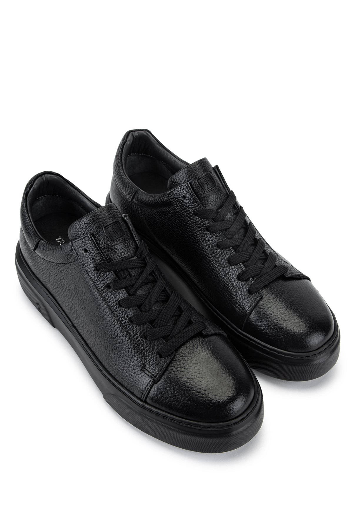Tamer Tanca Erkek Hakiki Deri Siyah/Siyah Sneakers & Spor Ayakkabı görsel 2