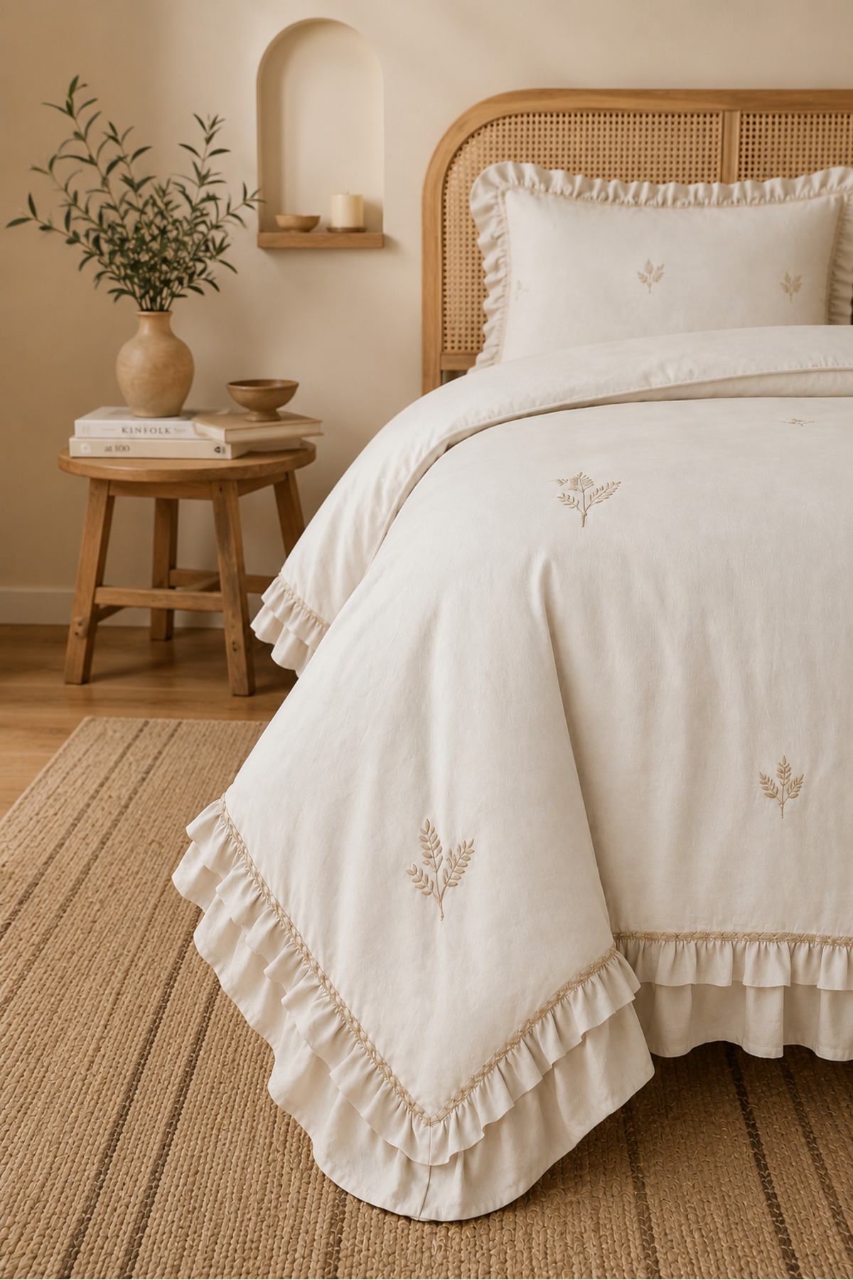 Perla Double Bedspread Set | 240x260 cm | Soft Texture | Daily and Dowry