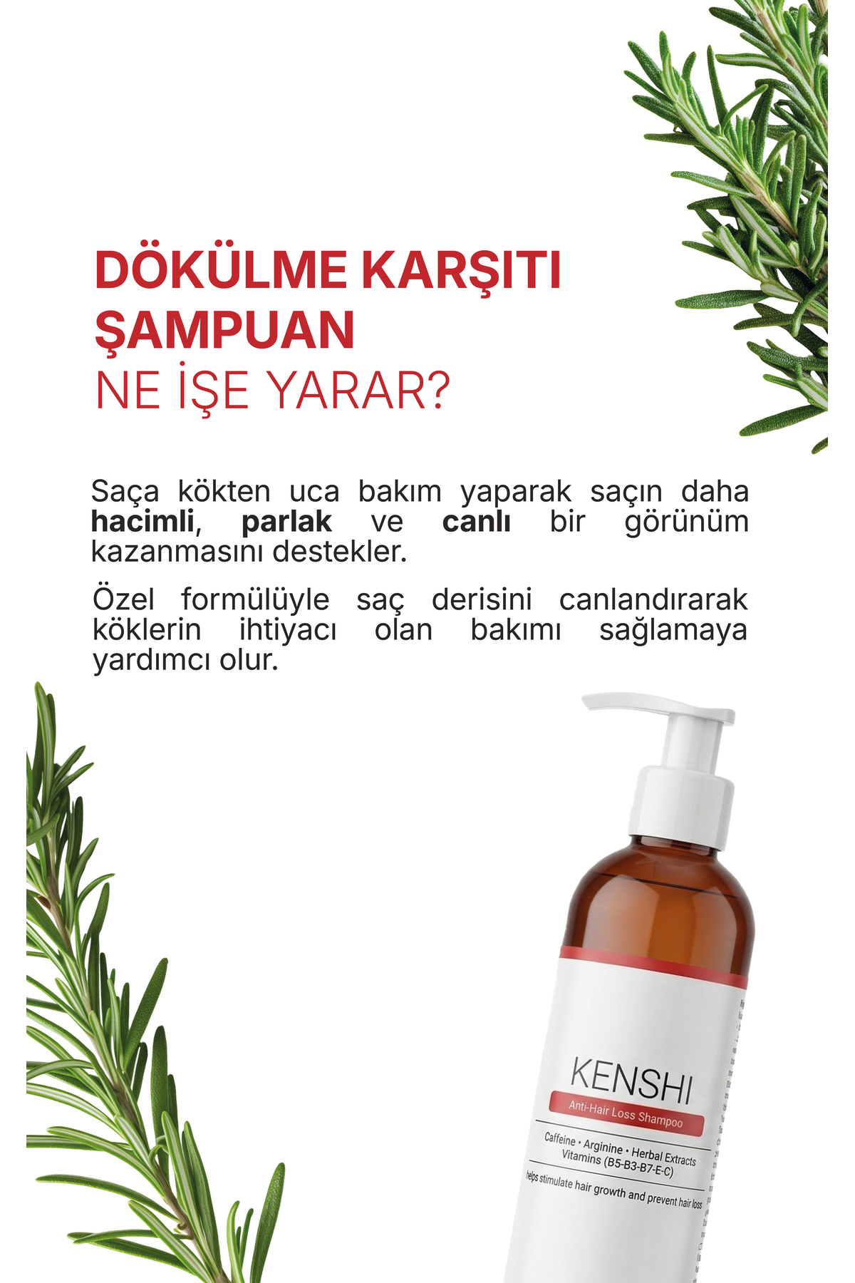Saç Dökülmesi Karşıtı, Hızlı Saç Uzatma Şampuan & Serum Bakım Seti — 1ss010 — تصویر 8 از 9