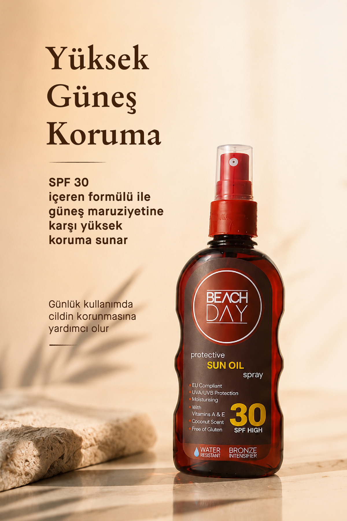 Koruyucu ve Bronzlaştırıcı Güneş Yağı Sprey Tan&prot. Oil 30f 150 ml Spray 8699375048056 — BD06 — تصویر 7 از 8